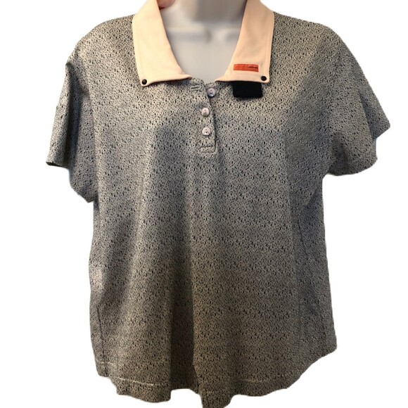 Vintage JAMIE SADOCK Women's Set of 2 Golf Knit Athletic Tops Medium Gray Green - Picture 8 of 12